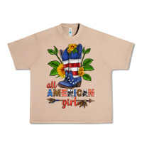 Burro all american girl cowboy boot with sunflower Urban Heavy Tee - HRA Design Shop