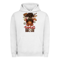 Pigment Lunar Rock Baseball Mom Afro Messy Bun Urban Hoodie - texasbilliewilder
