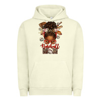 Pigment Pistachio Baseball Mom Afro Messy Bun Urban Hoodie - texasbilliewilder