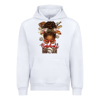 White Baseball Mom Afro Messy Bun Urban Hoodie - texasbilliewilder