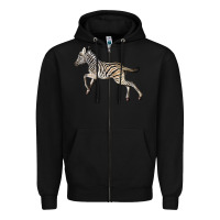 Black Baby Zebra Zipper Hoodie - LillyAllenDesigns