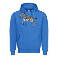 True Royal Baby Zebra Zipper Hoodie - LillyAllenDesigns