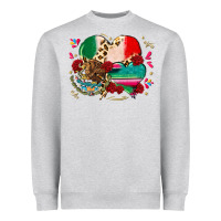Heather Grey mexican hearts Heavyweight Sweatshirt - CTS Tumbler Store