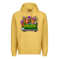 Antique Gold Mardi Gras truck Premium Hoodie - LillyAllenDesigns