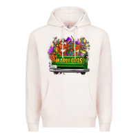 Pale Pink Mardi Gras truck Premium Hoodie - LillyAllenDesigns
