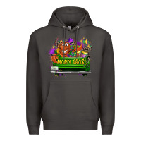 Smoke Mardi Gras truck Premium Hoodie - LillyAllenDesigns