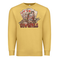 Antique Gold long live cowgirls cards Premium Sweatshirt - NancyCooperArtShop