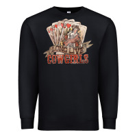 Black long live cowgirls cards Premium Sweatshirt - NancyCooperArtShop