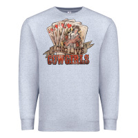 Heather Grey long live cowgirls cards Premium Sweatshirt - NancyCooperArtShop