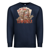Navy long live cowgirls cards Premium Sweatshirt - NancyCooperArtShop