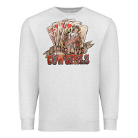 Oatmeal Heather long live cowgirls cards Premium Sweatshirt - NancyCooperArtShop