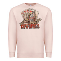 Pale Pink long live cowgirls cards Premium Sweatshirt - NancyCooperArtShop