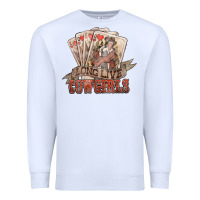 White long live cowgirls cards Premium Sweatshirt - NancyCooperArtShop