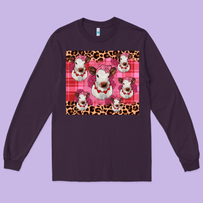 Calf Valentines Tumbler Long Sleeve Tee Designed By Jahusdesignshop