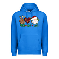True Royal peace love Santa Premium Hoodie - AdoDesignShop