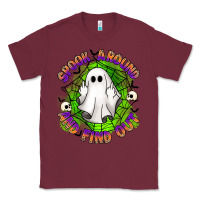 Burgundy spook aound and find out Classic Tee - Artiststas
