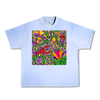 Grape Ice mardi gras crawfish leopard  seamless pattern Urban Heavy Tee - FaDigitalArtStudio