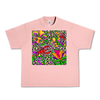 Salmon mardi gras crawfish leopard  seamless pattern Urban Heavy Tee - FaDigitalArtStudio