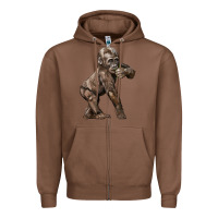 Chestnut Baby Gorilla Zipper Hoodie - LillyAllenDesigns