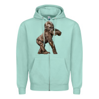Seafoam Baby Gorilla Zipper Hoodie - LillyAllenDesigns