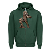 Sports Green Baby Gorilla Zipper Hoodie - LillyAllenDesigns