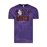 Cloud Purple Salty Witch Vintage Tee - CowhideDigitalArt