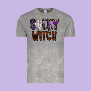 Salty Witch Vintage Tee Designed By Cowhidedigitalart