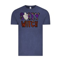 Vintage Denim Salty Witch Vintage Tee - CowhideDigitalArt