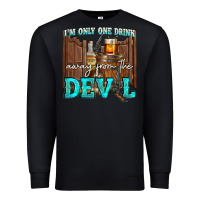 Black im only one drink Premium Sweatshirt - NancyCooperArtShop