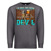 Charcoal Heather im only one drink Premium Sweatshirt - NancyCooperArtShop