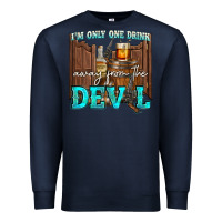 Navy im only one drink Premium Sweatshirt - NancyCooperArtShop