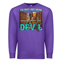 Purple im only one drink Premium Sweatshirt - NancyCooperArtShop