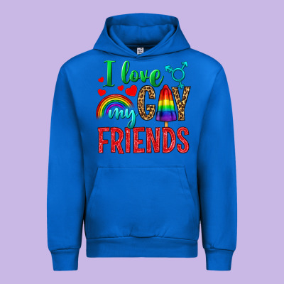 I Love My Gay Friends Urban Hoodie Designed By Nancycooperartshop