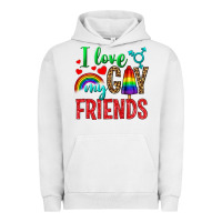 Pigment Lunar Rock I love my gay friends Urban Hoodie - NancyCooperArtShop