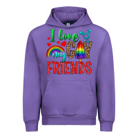 Tulip I love my gay friends Urban Hoodie - NancyCooperArtShop
