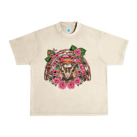 Sandshell pink floral baby goat rainbow Urban Heavy Tee - BarkalooDesign