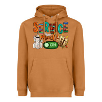 Meerkat service mode on Heavyweight Hoodie - NancyCooperArtShop