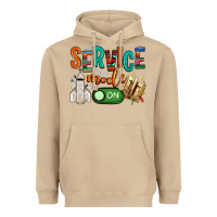 Mushroom service mode on Heavyweight Hoodie - NancyCooperArtShop