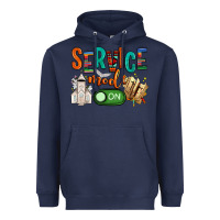 Navy service mode on Heavyweight Hoodie - NancyCooperArtShop