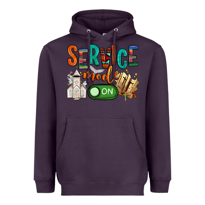 Service Mode On Heavyweight Hoodie by NancyCooperArtShop | Teevron