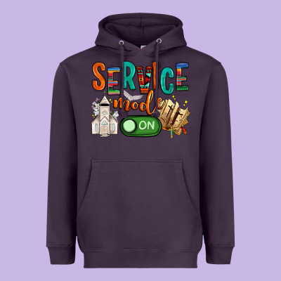 Service Mode On Heavyweight Hoodie Designed By Nancycooperartshop