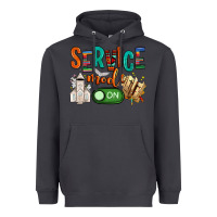 Smoke service mode on Heavyweight Hoodie - NancyCooperArtShop