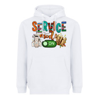 White service mode on Heavyweight Hoodie - NancyCooperArtShop