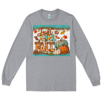 Heather Grey Just A Girl Who Loves Fall Mousepad Long Sleeve Tee - BundleAndBundleShop