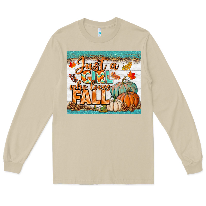 Just A Girl Who Loves Fall Mousepad Long Sleeve Tee by BundleAndBundleShop | Teevron