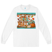 White Just A Girl Who Loves Fall Mousepad Long Sleeve Tee - BundleAndBundleShop