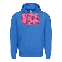 True Royal Distressed breast cancer background Zipper Hoodie - Jasminsmagicworld