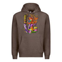 Coffee Mardi Gras love Premium Hoodie - LillyAllenDesigns
