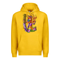 Lemon Mardi Gras love Premium Hoodie - LillyAllenDesigns