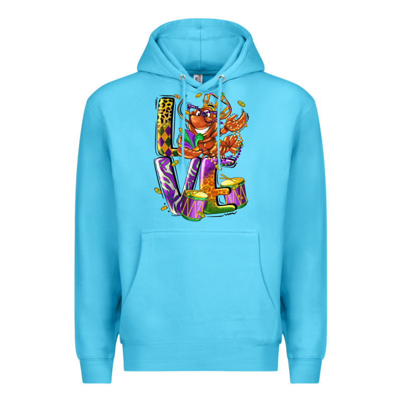 Mardi Gras Love Premium Hoodie by LillyAllenDesigns | Teevron